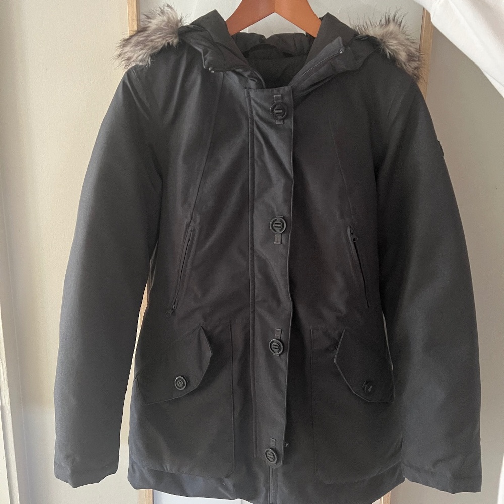 The North Face Parka Coat with Faux Fur  Women’s Size Small Grey